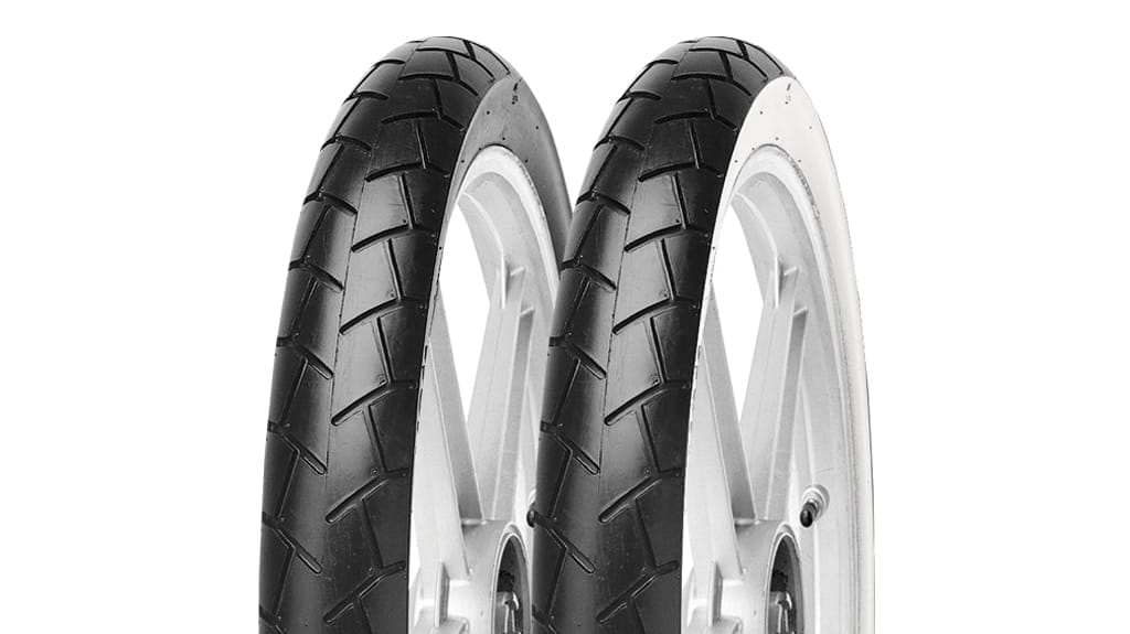 Heidenau Moped Tire Set – 2 Tires, 2 Rim Strips, 2 Tubes – 2.75-19 / 23X2 – Mofa/Moped